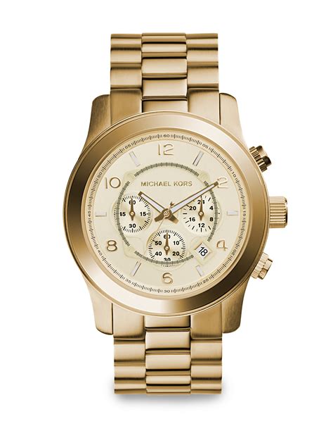 michael kors oversized runway watch